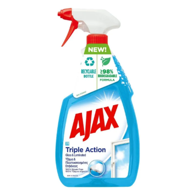 AJAX Glass Triple Action 750ml - for glass surfaces pump spray -