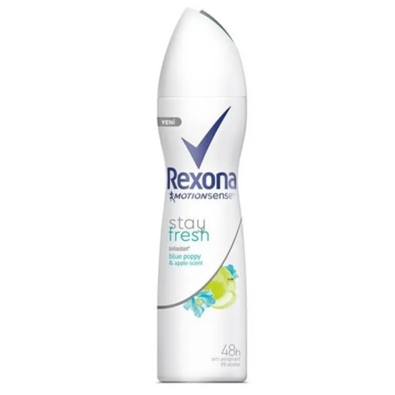 REXONA women's deodorant 150ml Stay Fresh Blue Poppy 0% alcohol