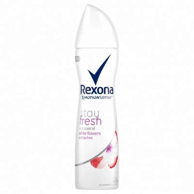REXONA women's deodorant 150ml Stay Fresh White Flowers And Lychee 0% alcohol