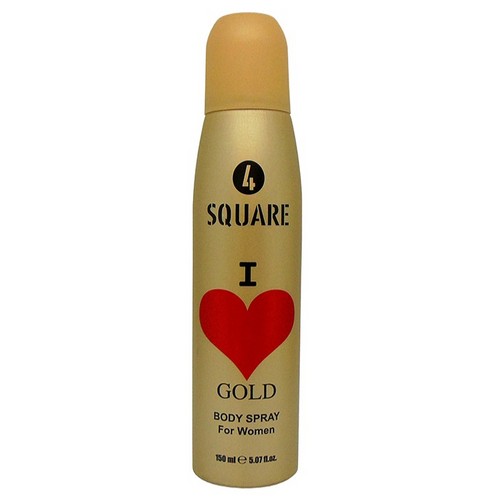 4 SQUARE women's deodorant 150ml Women's I Love Gold