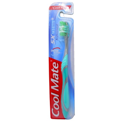 COOL MATE toothbrush WHITE 5X DOUBLE ACTION