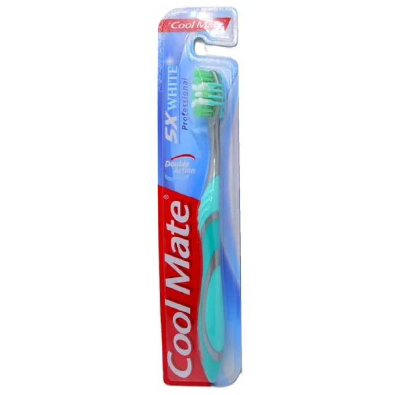 COOL MATE toothbrush WHITE 5X DOUBLE ACTION