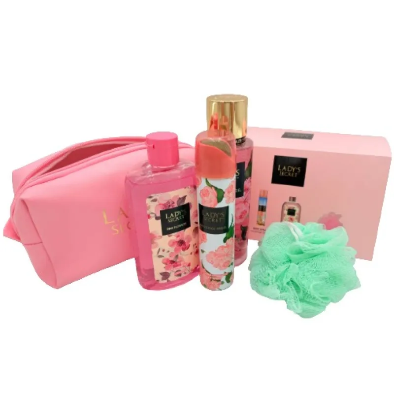 LADY'S SECRET Women's Set 5/1 Backstage - Angel 112 ( deo+body mist+ bath+puff+cosmetic bag )