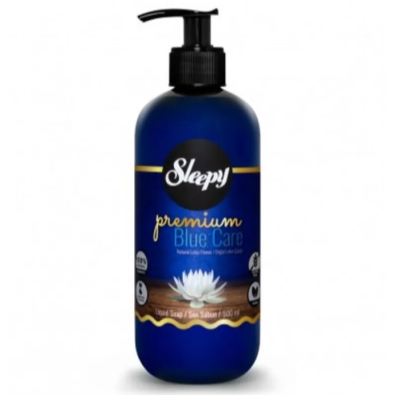 SLEEPY Premium Blue liquid soap 500 ml Lotus Flower/Seaweed/Watermint