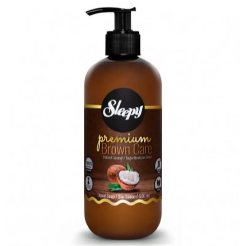 SLEEPY Premium Brown liquid soap 500 ml Argan/Almond/Coconut