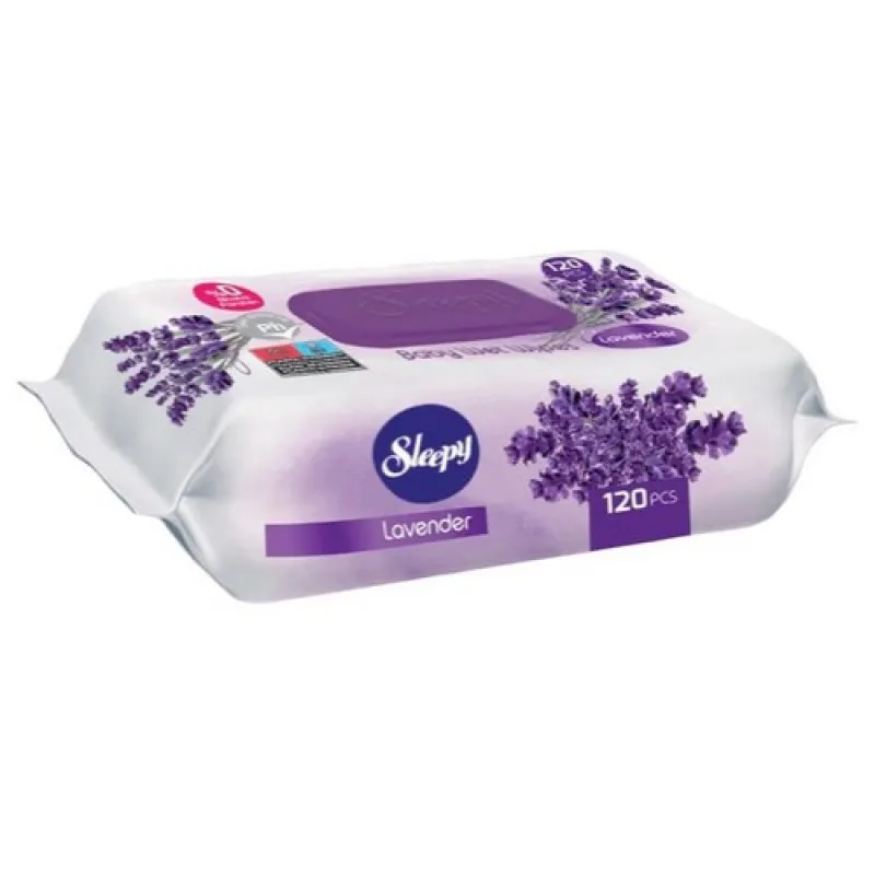 SLEEPY Flowers wet wipes 120 pcs Lavender