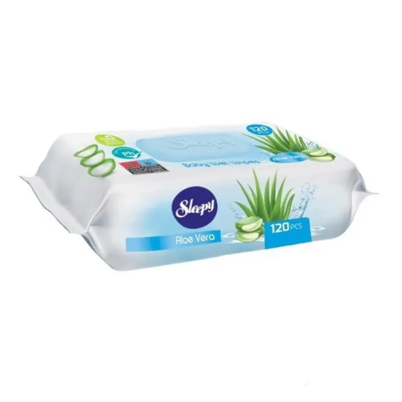 SLEEPY Flowers wet wipes 120 pcs Aloe Vera