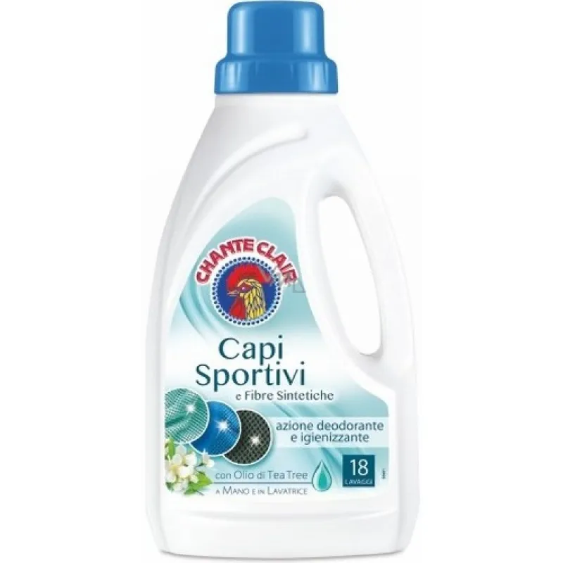 CHANTE CLAIR liquid detergent 900ml Capi Sportivi con olio di Tea tree 18 washes