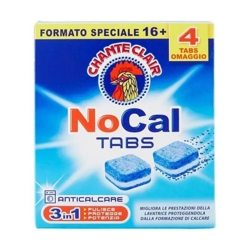 CHANTE CLAIR 3in1 NoCal anti-limescale tablets for machine washing 20 pcs