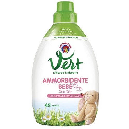 CHANTE CLAIR Vert fabric softener 900ml Bebe Dolce talco - for baby fabrics 45 washes