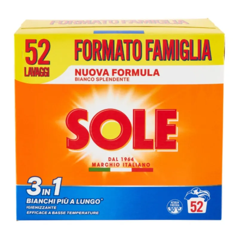 SOLE detergent 2.6 kg 52 washes