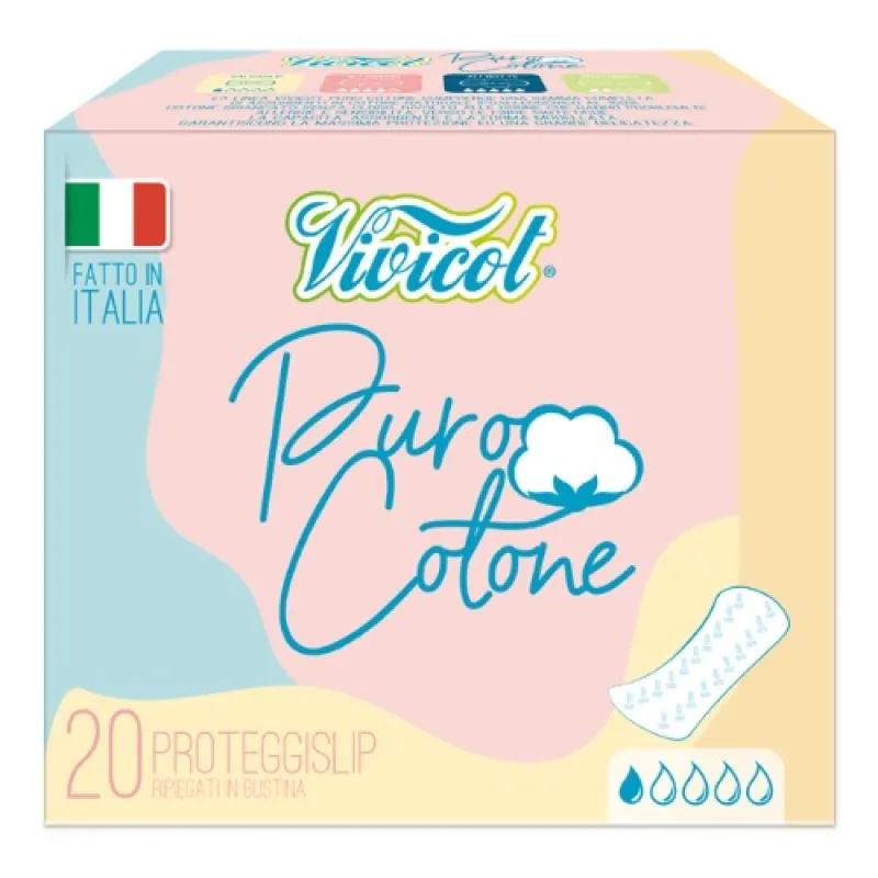 VIVICOT menstrual pads for day Puro Cotone 20/1 - Slip