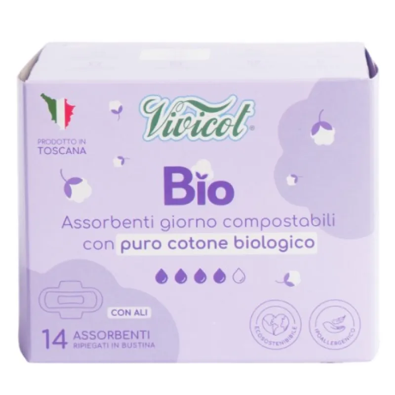 VIVICOT menstrual pads for day BIO 14/1