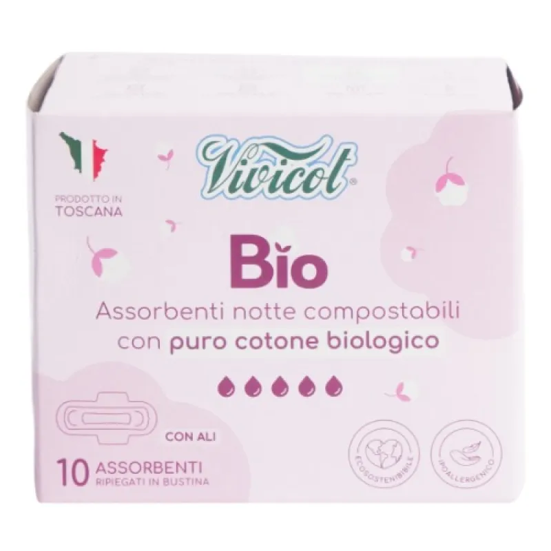 VIVICOT menstrual pads for night BIO 10/1