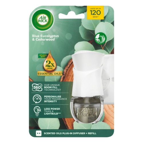 AIRWICK Air freshner aparat + refill 19ml Eucalyptus & Cedarwood