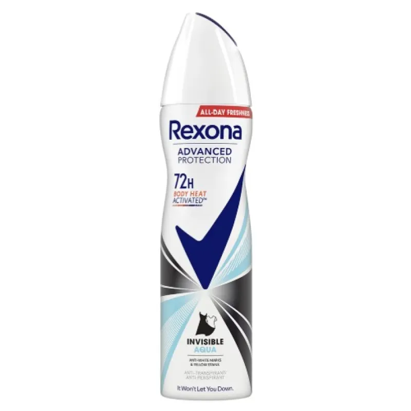 REXONA women's deodorant 150ml Invisible Cristal Clear Aqua