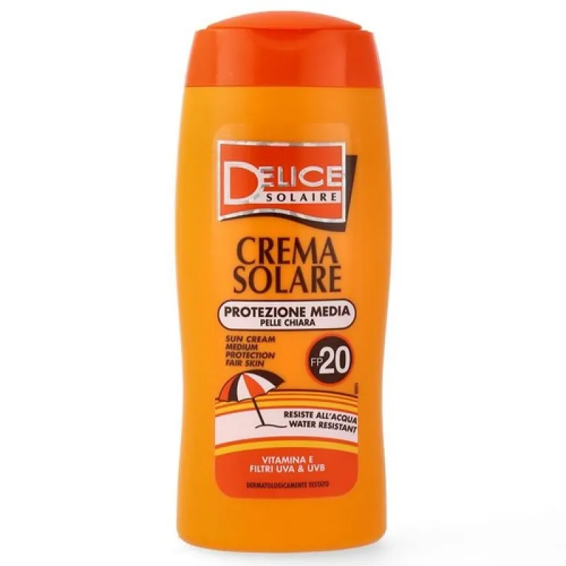 DELICE SOLAIRE sunscreen cream 250ml - factor 20