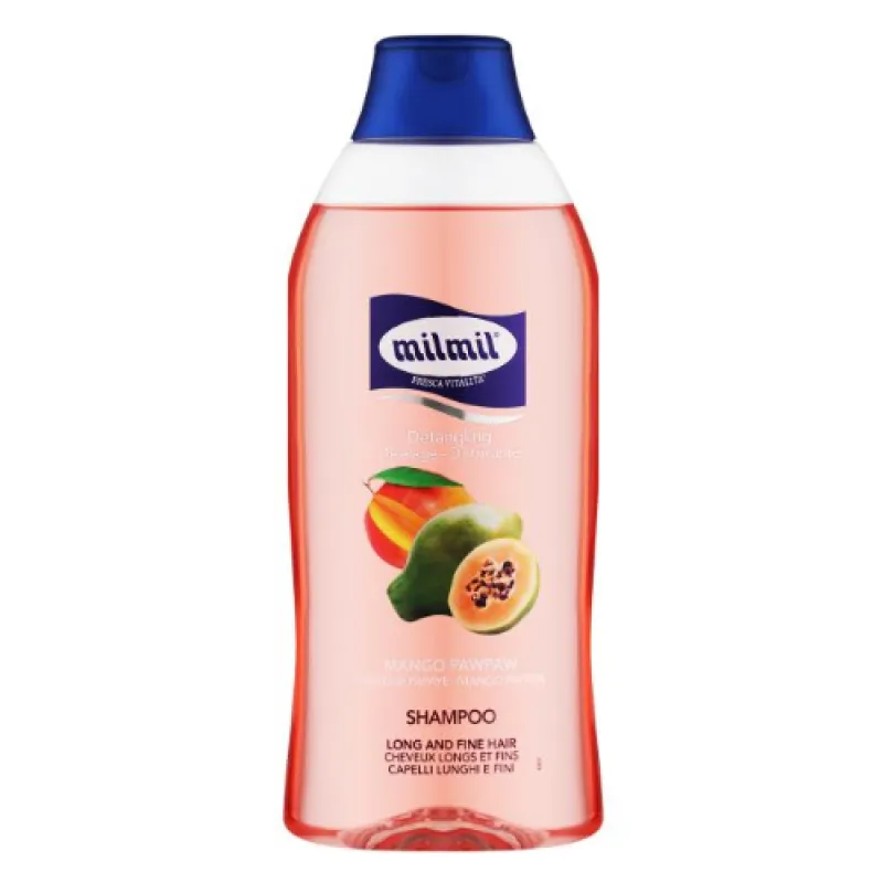 MIL MIL shampoo 750ml Mango Papaya Capelli Lungi e fini - for long and fine hair