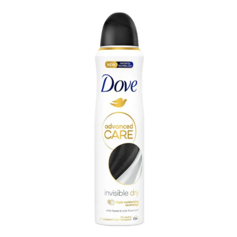 DOVE women's deodorant 150 ml Invisible Dry Anti-White 0% Alcohol