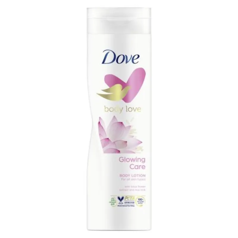 DOVE body lotion 250ml Glowing - Lotus flower & Rice milk