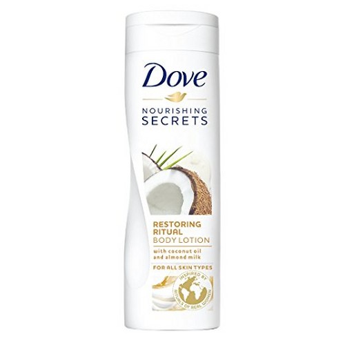DOVE body lotion 250ml Restoring - Coconut Oil & Almond milk