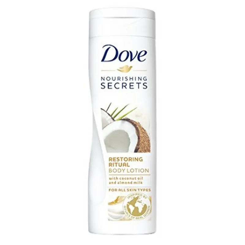DOVE body lotion 250ml Restoring - Coconut Oil & Almond milk