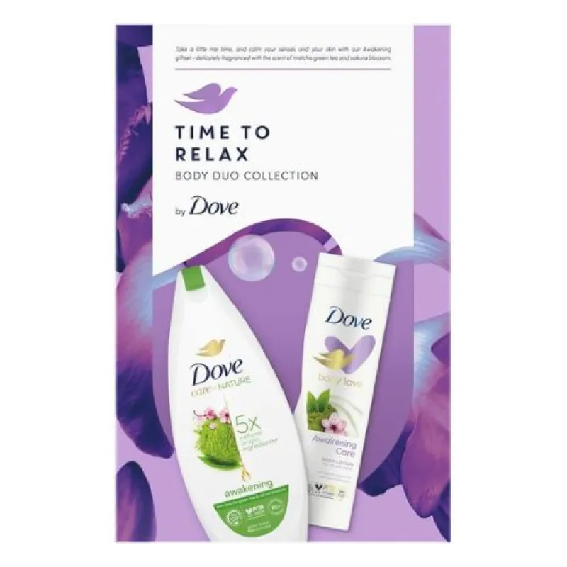 DOVE Women's Set 2/1 Time to Relax (bath 225 ml + lotion 250 ml)