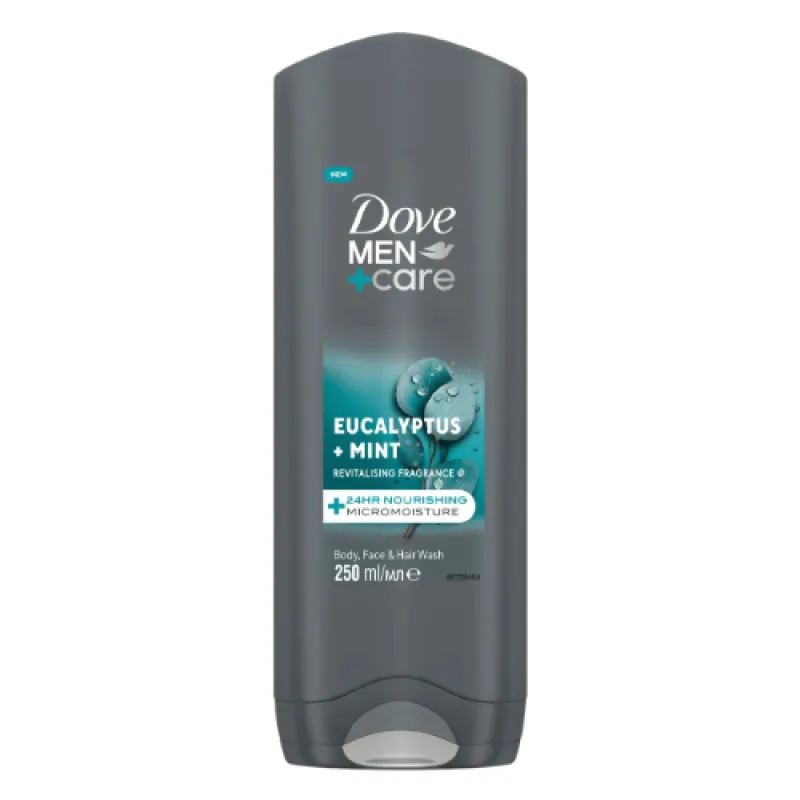 DOVE men's bath 250 ml Eucalyptus+Mint