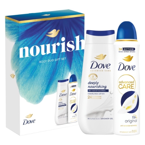 DOVE Women's Set 2/1 Nourish (bath 225 ml Deeply Nourishing + deodorant 150 ml Original)