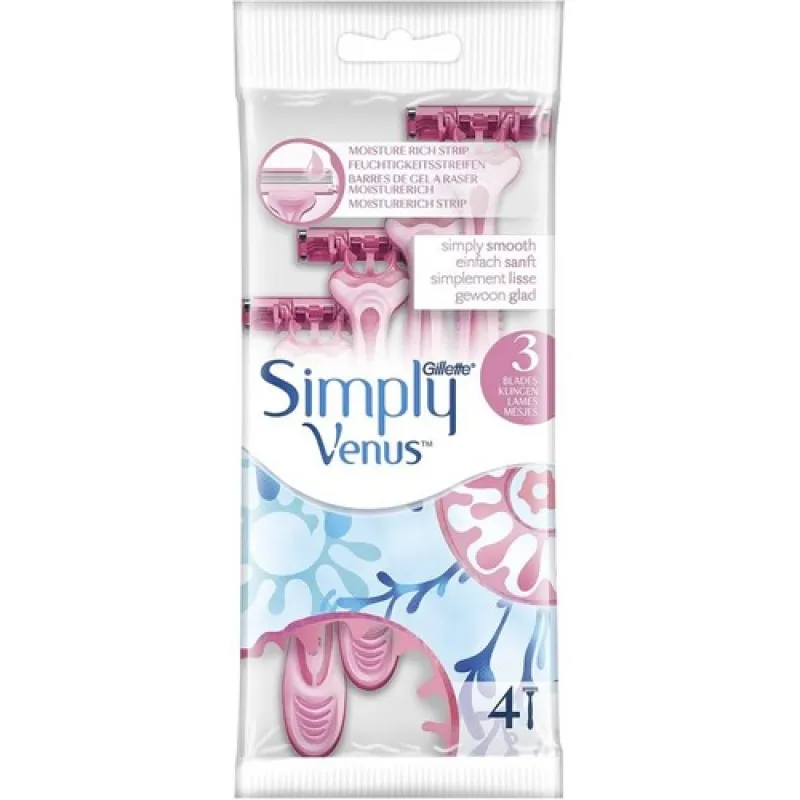GILLETTE (942) Simply Venus 3 for women (4 pcs)