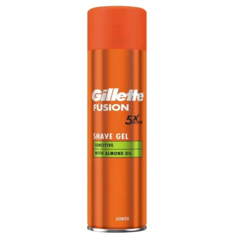 GILLETTE Fusion shaving gel 200ml Sensitive
