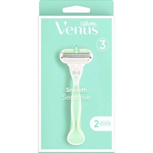 GILLETTE Venus Smooth razor + 2 SENSITIVE cartridges