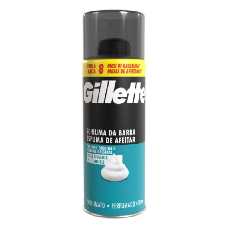 GILLETTE shaving foam 400 ml pelli sensibili