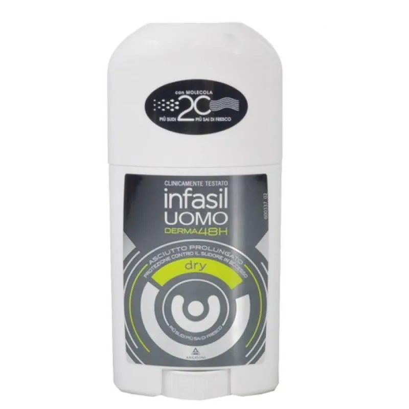 INFASIL men's deo stick 40ml. Uomo Dry