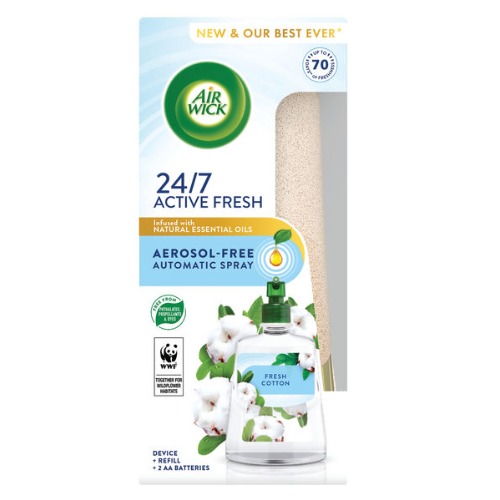AIRWICK Active Fresh SYSTEM+ refill 228ml Fresh Cotton