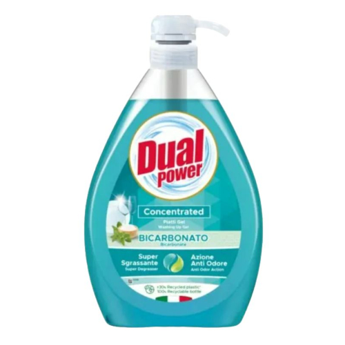 DUAL Power dishwashing detergent 1Lt Bicarbonate & Sage