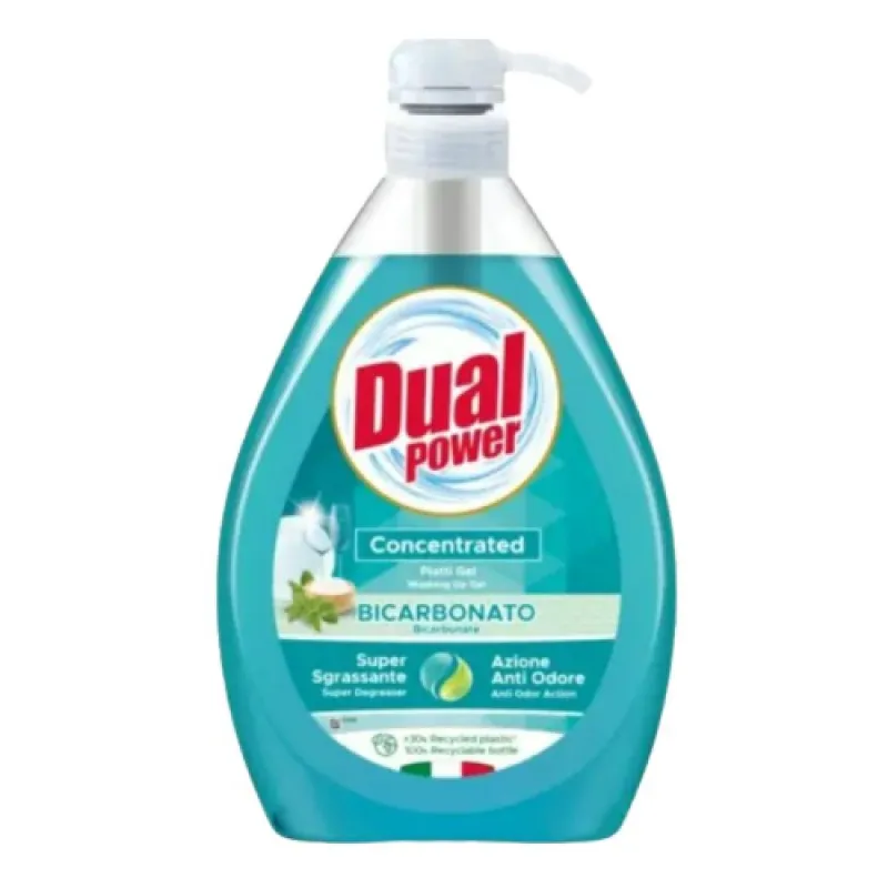 DUAL Power dishwashing detergent 1Lt Bicarbonate & Sage