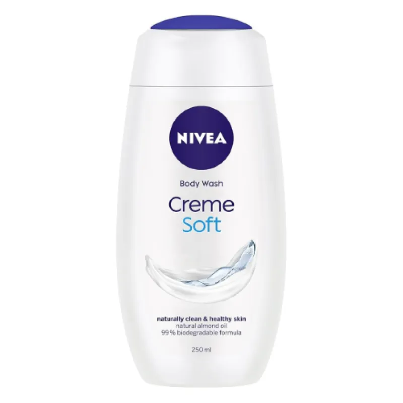 NIVEA women's bath 250 ml - Creme Soft+Protect with almond oil