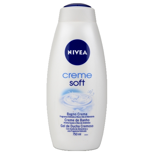 NIVEA bath 750 ml - Creme Soft almond oil
