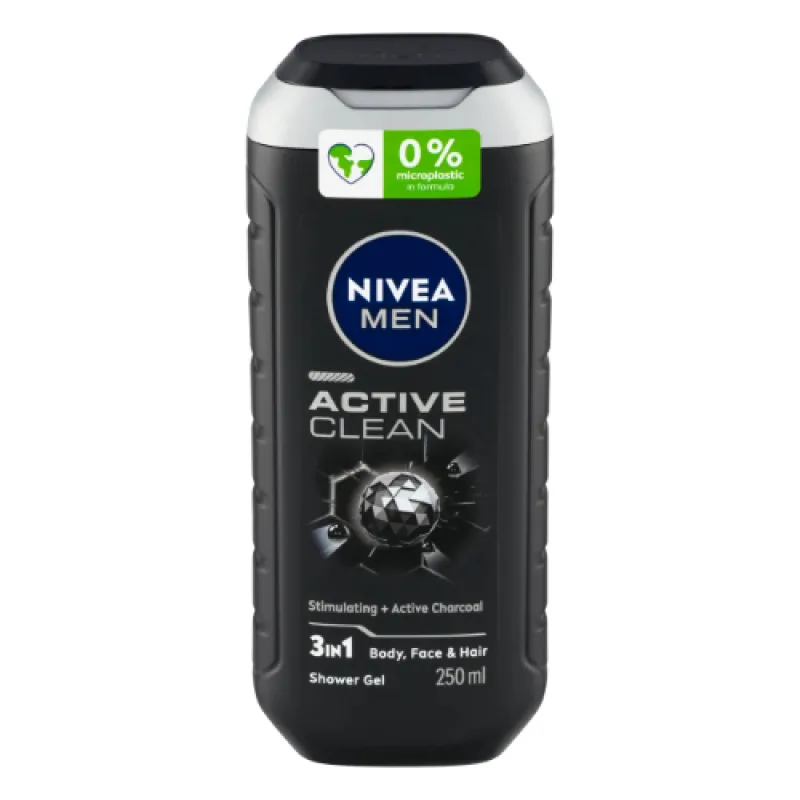 NIVEA men's bath 250ml Active Clean