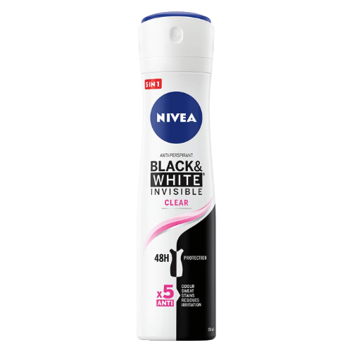 NIVEA women's deodorant 150ml Black&White CLEAR - ORIGINAL