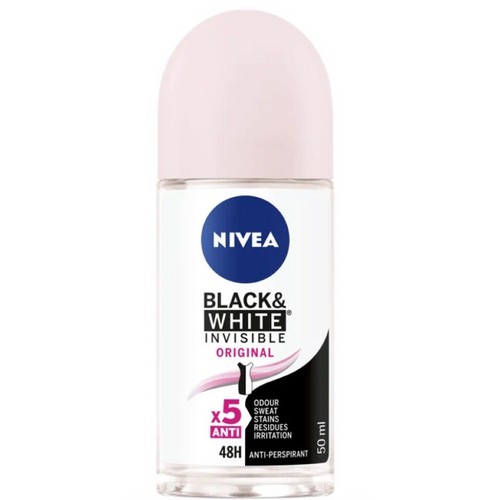 NIVEA women's roll-on 50ml Black&White CLEAR - ORIGINAL