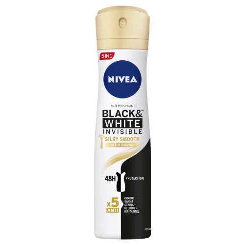 NIVEA women's deodorant 200ml Invisible B&W Silky Smooth