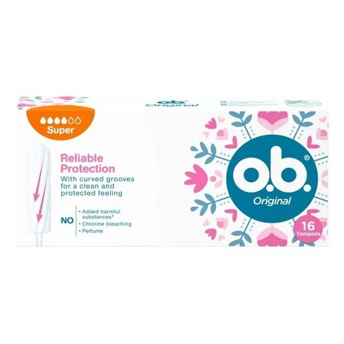 OB Tampons Original Reliable Protection Super 16 pcs