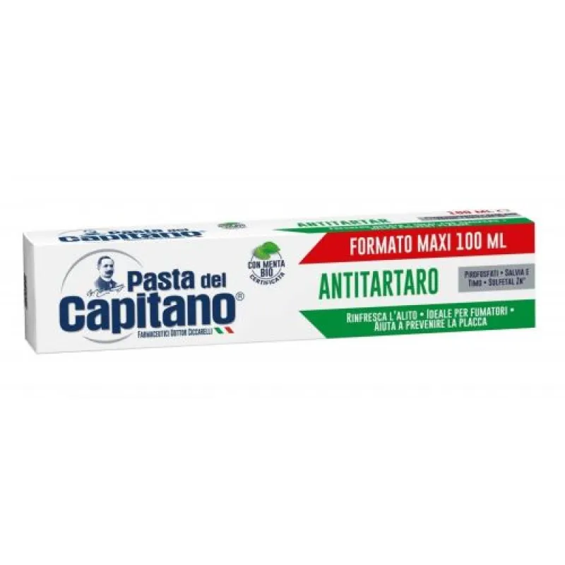 CAPITANO toothpaste 100ml Antitantaro Rinfresca di L'Alito