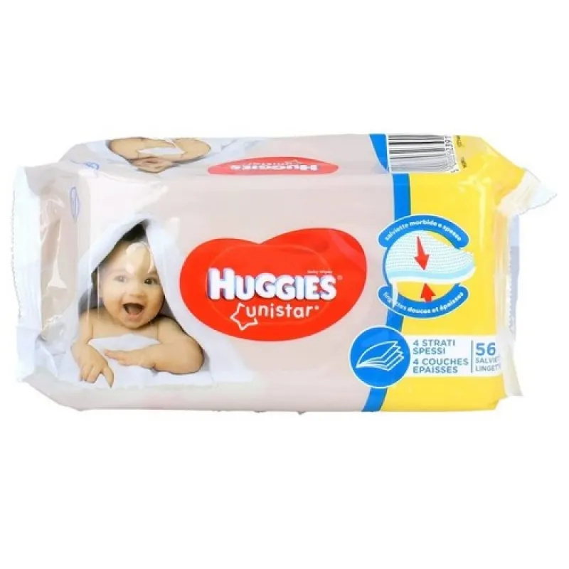 HUGGIES wet wipes 56 pcs Unistar