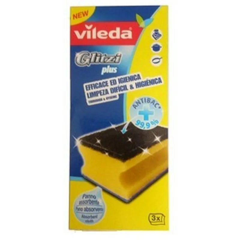 VILEDA Glitzi x 3 sponges