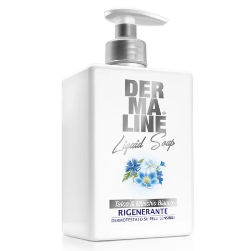 DERMALINE liquid soap 500ml Talco & Muschio Bianco