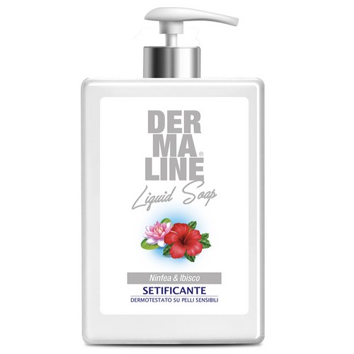 DERMALINE liquid soap 500ml Ninfea e Ibisco