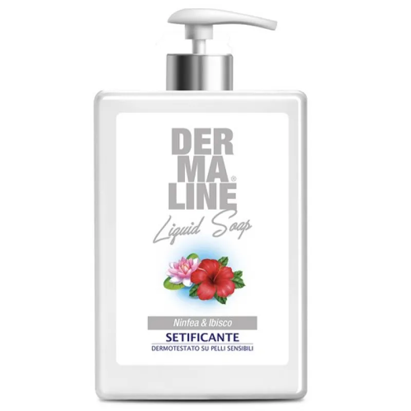 DERMALINE liquid soap 500ml Ninfea e Ibisco